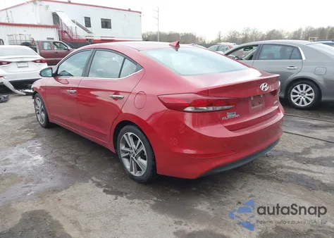 2017 Hyundai Elantra Limited z USA, uszkodzony, nr VIN 5NPD84LF9HH060827
